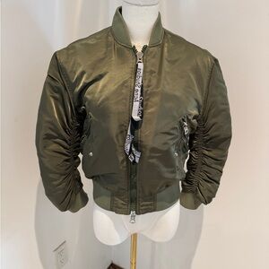 Olive Green Bomber Jacket